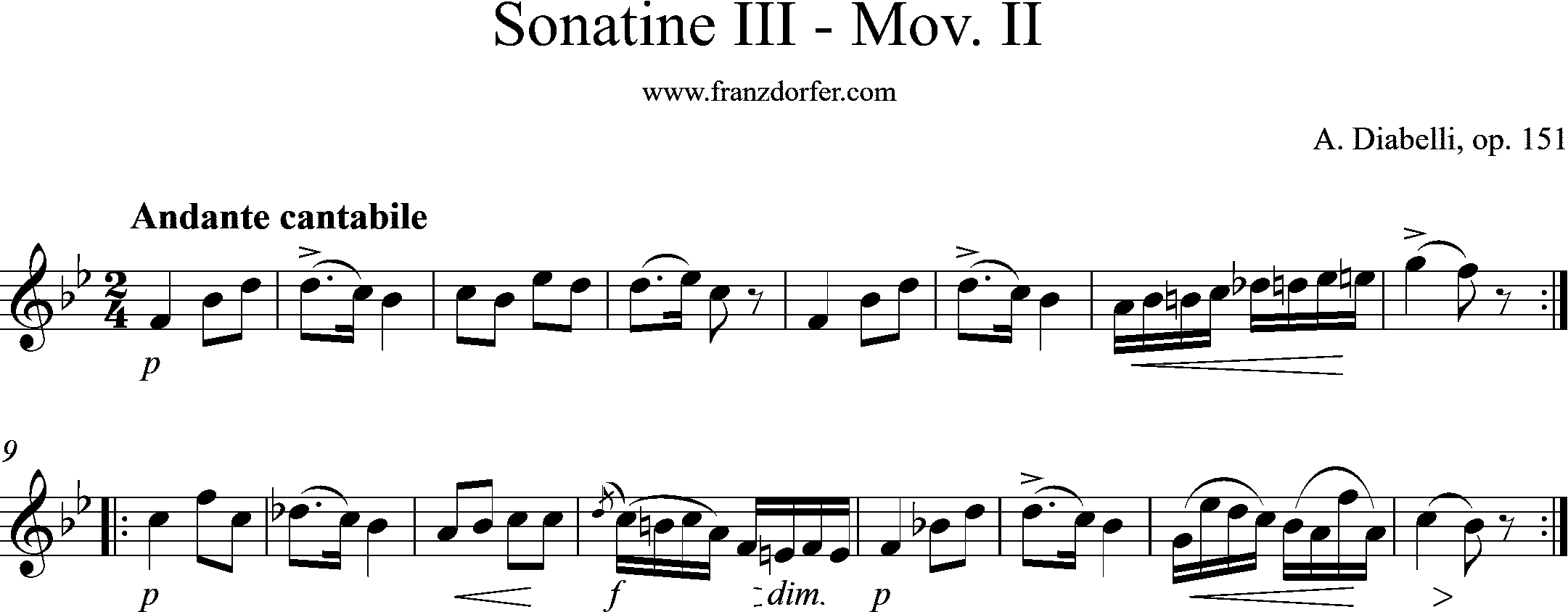 Sonatine II-Mov-II-Diabelli